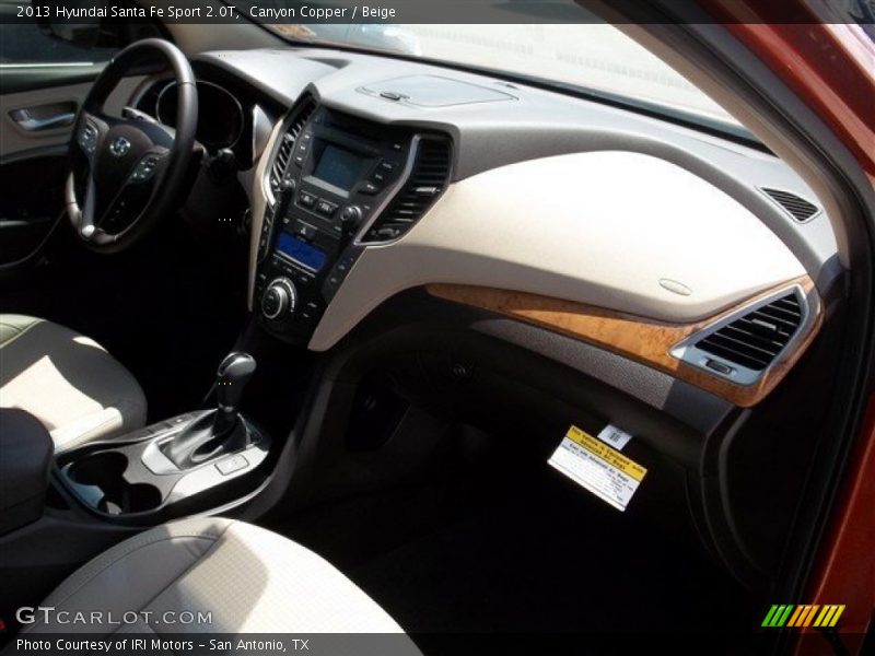 Canyon Copper / Beige 2013 Hyundai Santa Fe Sport 2.0T
