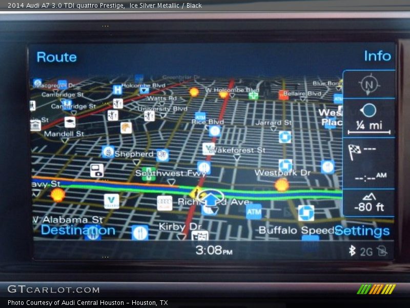 Ice Silver Metallic / Black 2014 Audi A7 3.0 TDI quattro Prestige