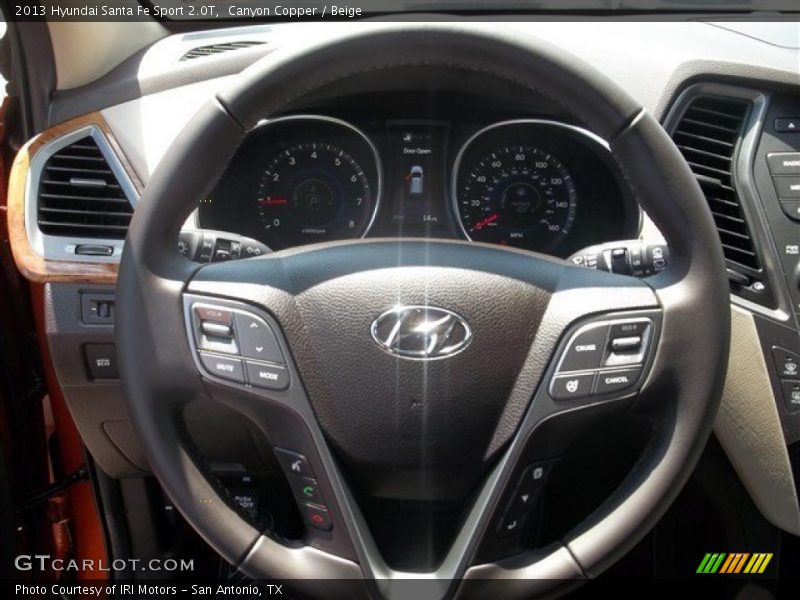 Canyon Copper / Beige 2013 Hyundai Santa Fe Sport 2.0T