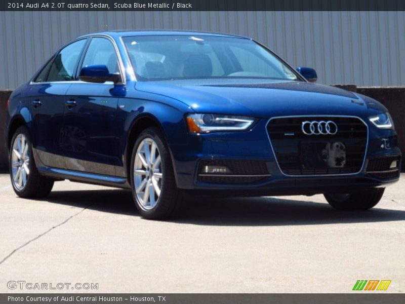 Scuba Blue Metallic / Black 2014 Audi A4 2.0T quattro Sedan
