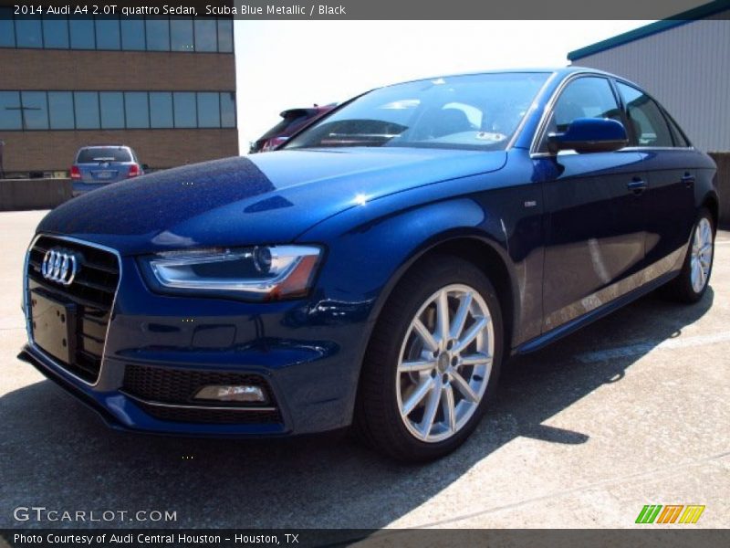 Scuba Blue Metallic / Black 2014 Audi A4 2.0T quattro Sedan