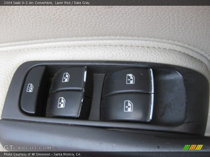 Laser Red / Slate Gray 2004 Saab 9-3 Arc Convertible