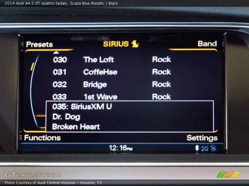 Scuba Blue Metallic / Black 2014 Audi A4 2.0T quattro Sedan