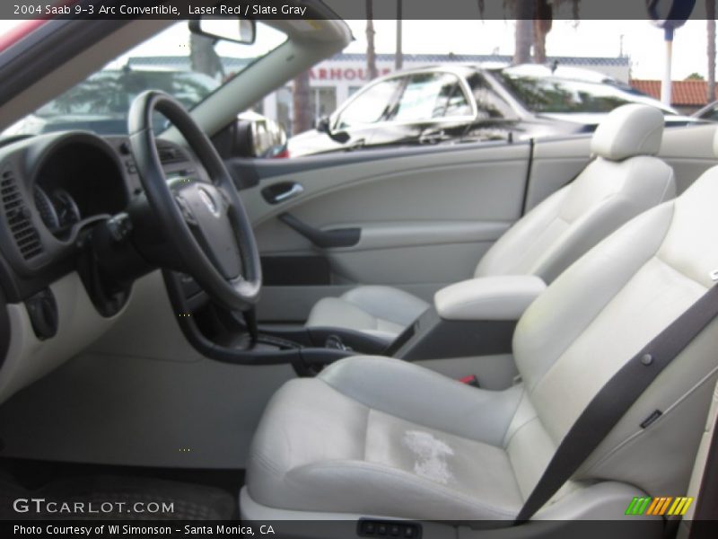 Laser Red / Slate Gray 2004 Saab 9-3 Arc Convertible