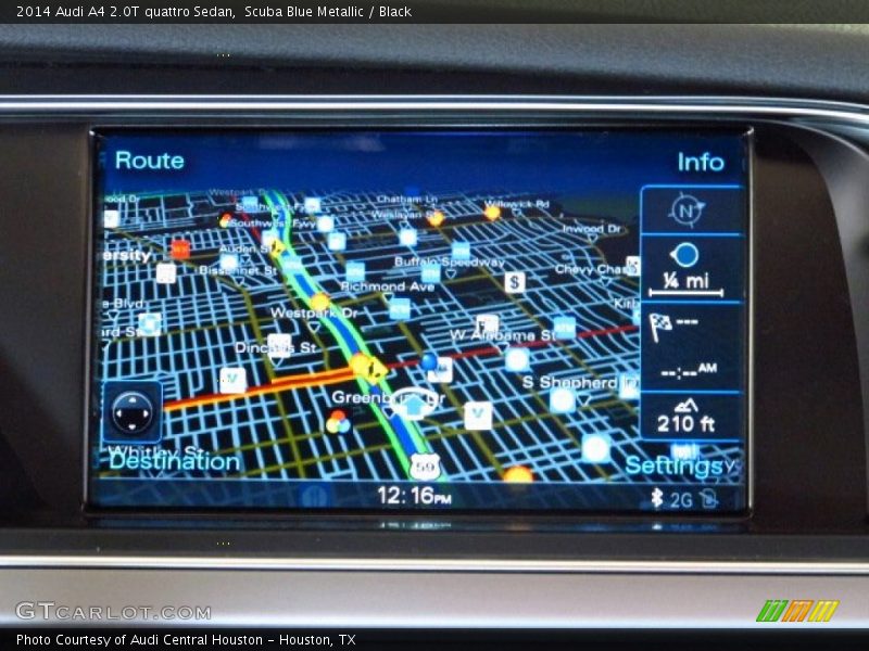 Scuba Blue Metallic / Black 2014 Audi A4 2.0T quattro Sedan