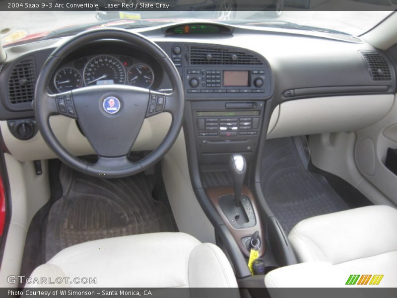 Laser Red / Slate Gray 2004 Saab 9-3 Arc Convertible