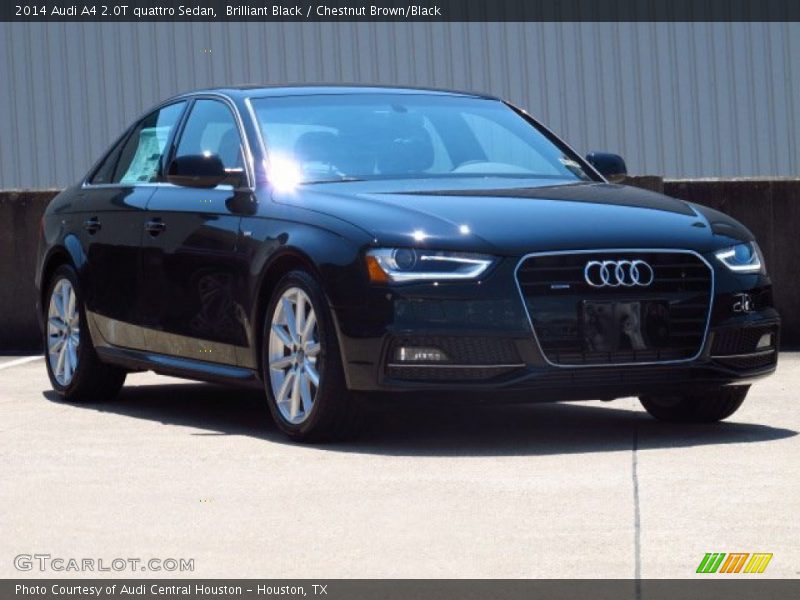 Brilliant Black / Chestnut Brown/Black 2014 Audi A4 2.0T quattro Sedan