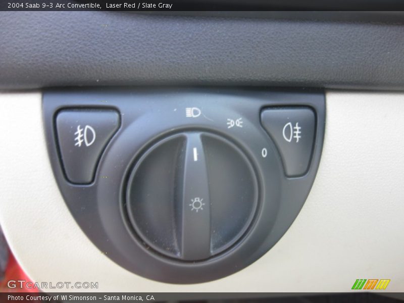 Laser Red / Slate Gray 2004 Saab 9-3 Arc Convertible