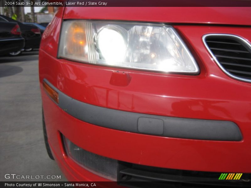 Laser Red / Slate Gray 2004 Saab 9-3 Arc Convertible