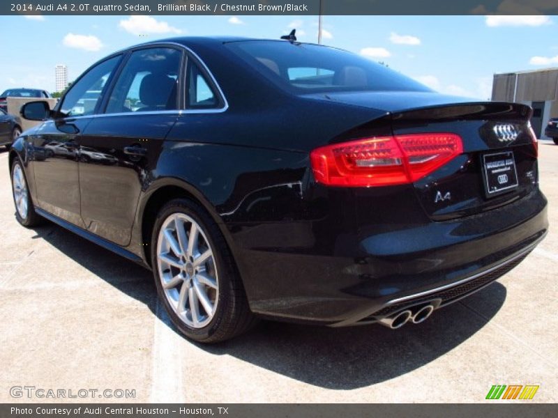 Brilliant Black / Chestnut Brown/Black 2014 Audi A4 2.0T quattro Sedan
