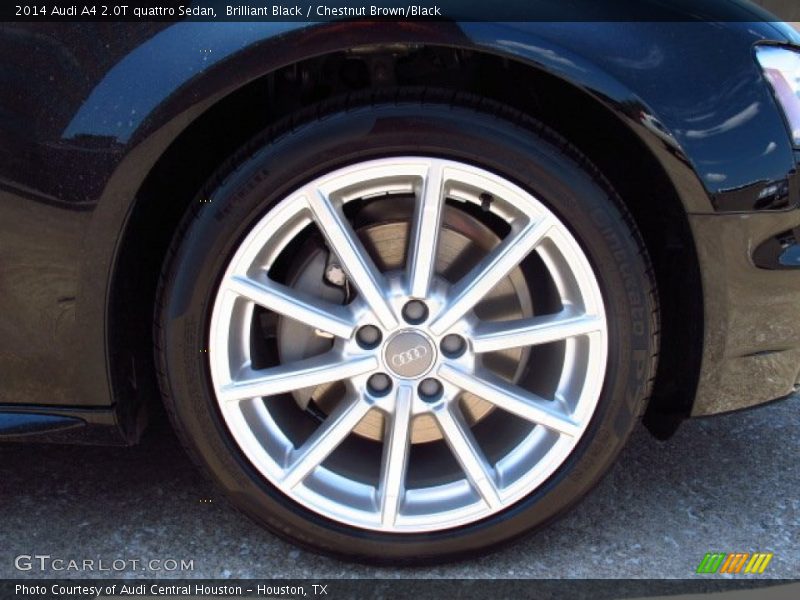 Brilliant Black / Chestnut Brown/Black 2014 Audi A4 2.0T quattro Sedan