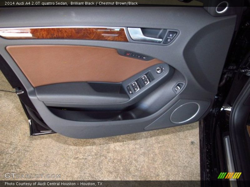 Brilliant Black / Chestnut Brown/Black 2014 Audi A4 2.0T quattro Sedan
