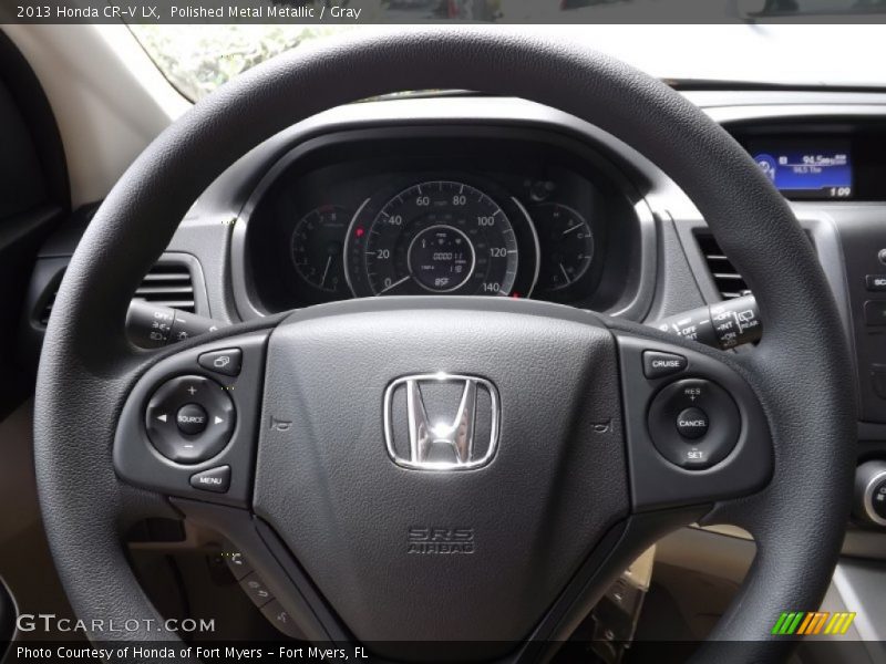 Polished Metal Metallic / Gray 2013 Honda CR-V LX