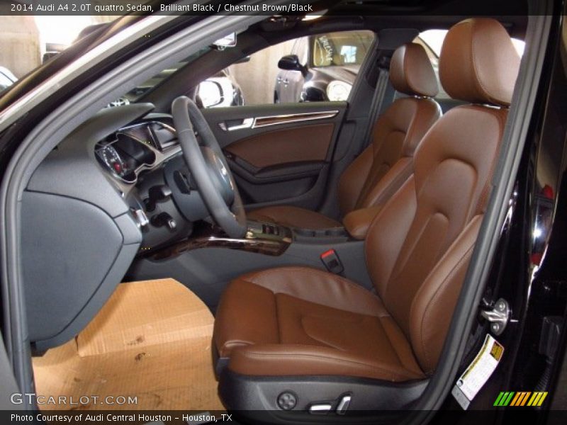 Brilliant Black / Chestnut Brown/Black 2014 Audi A4 2.0T quattro Sedan