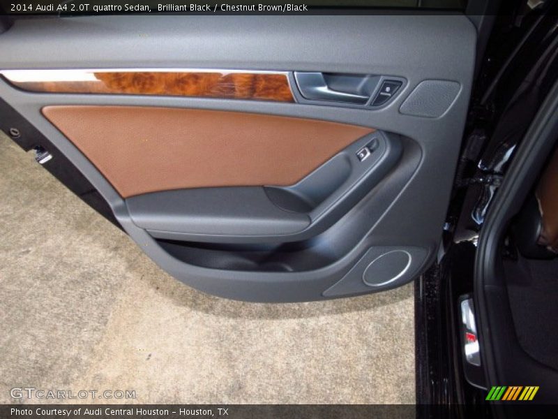 Brilliant Black / Chestnut Brown/Black 2014 Audi A4 2.0T quattro Sedan