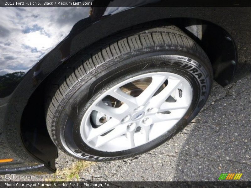 Black / Medium Light Stone 2012 Ford Fusion S
