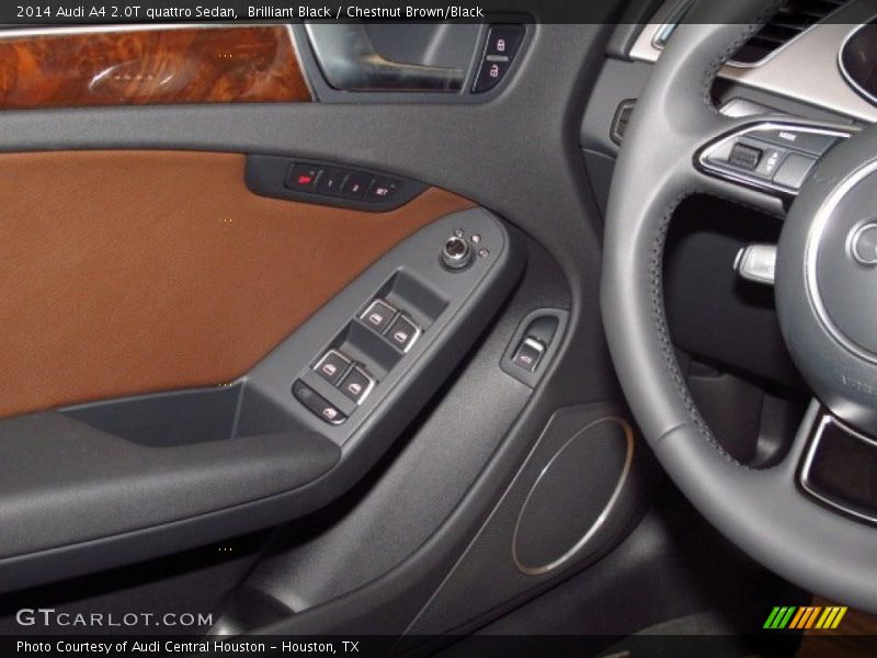 Brilliant Black / Chestnut Brown/Black 2014 Audi A4 2.0T quattro Sedan