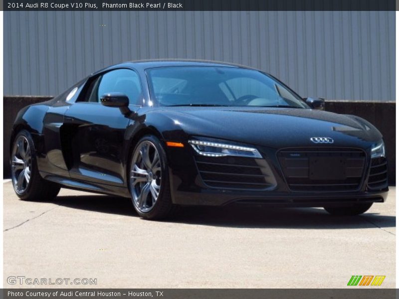 Phantom Black Pearl / Black 2014 Audi R8 Coupe V10 Plus