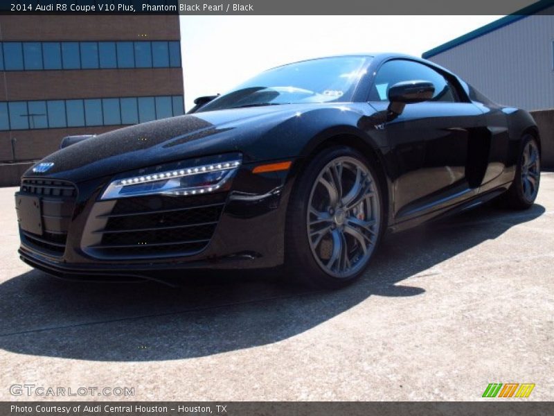 Phantom Black Pearl / Black 2014 Audi R8 Coupe V10 Plus