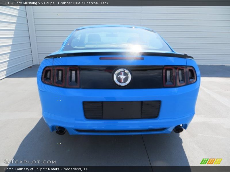 Grabber Blue / Charcoal Black 2014 Ford Mustang V6 Coupe