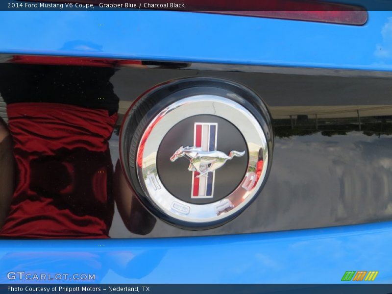 Grabber Blue / Charcoal Black 2014 Ford Mustang V6 Coupe