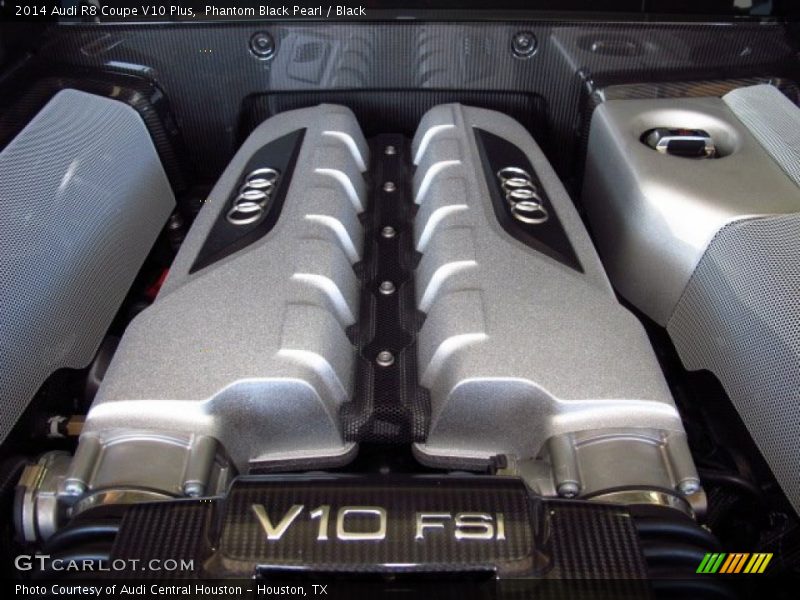 Phantom Black Pearl / Black 2014 Audi R8 Coupe V10 Plus