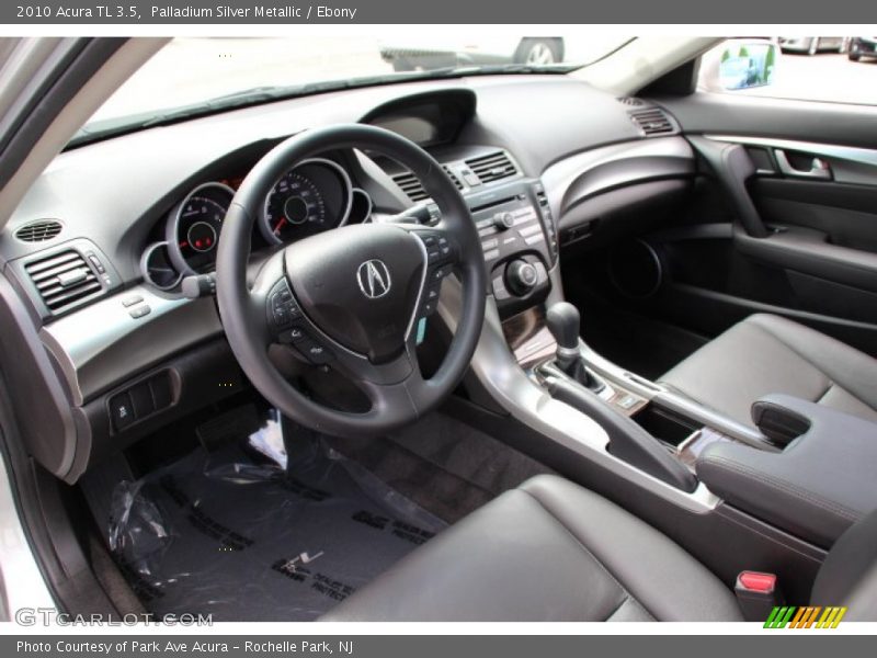 Palladium Silver Metallic / Ebony 2010 Acura TL 3.5