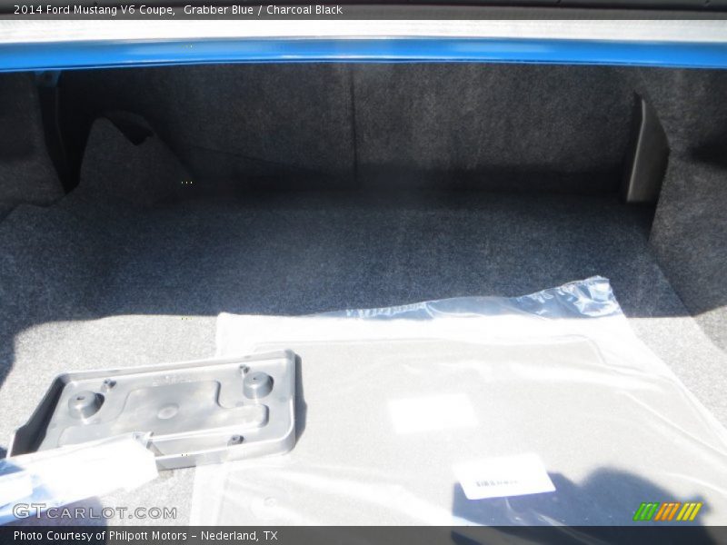 Grabber Blue / Charcoal Black 2014 Ford Mustang V6 Coupe