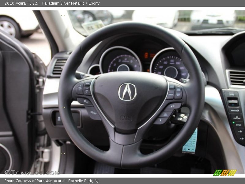 Palladium Silver Metallic / Ebony 2010 Acura TL 3.5
