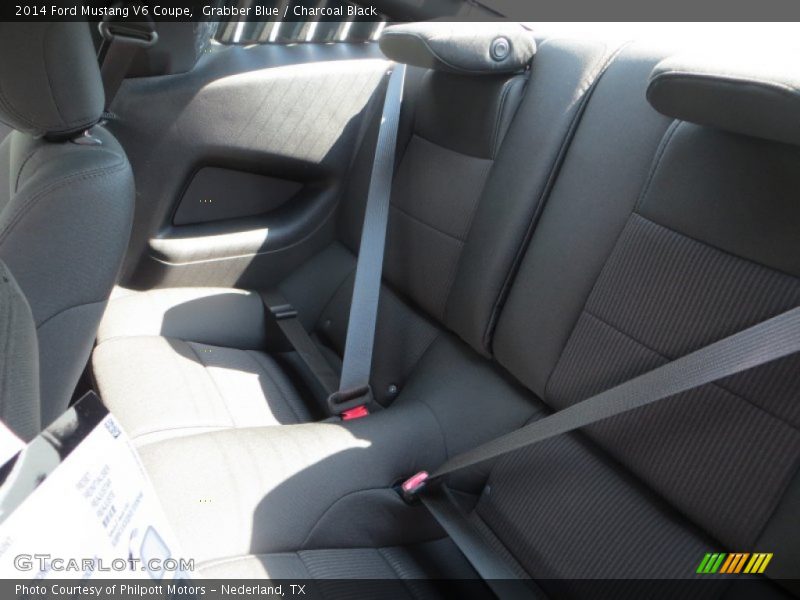 Grabber Blue / Charcoal Black 2014 Ford Mustang V6 Coupe