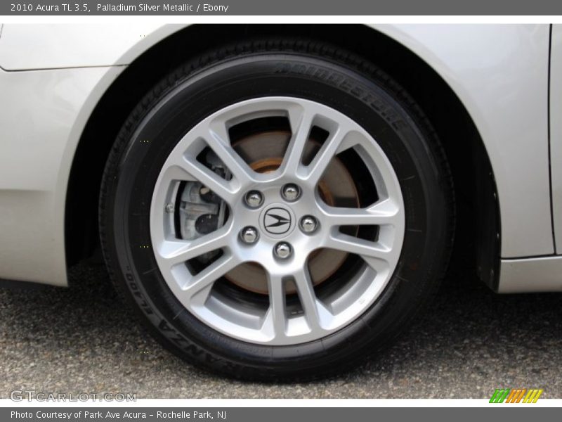 Palladium Silver Metallic / Ebony 2010 Acura TL 3.5