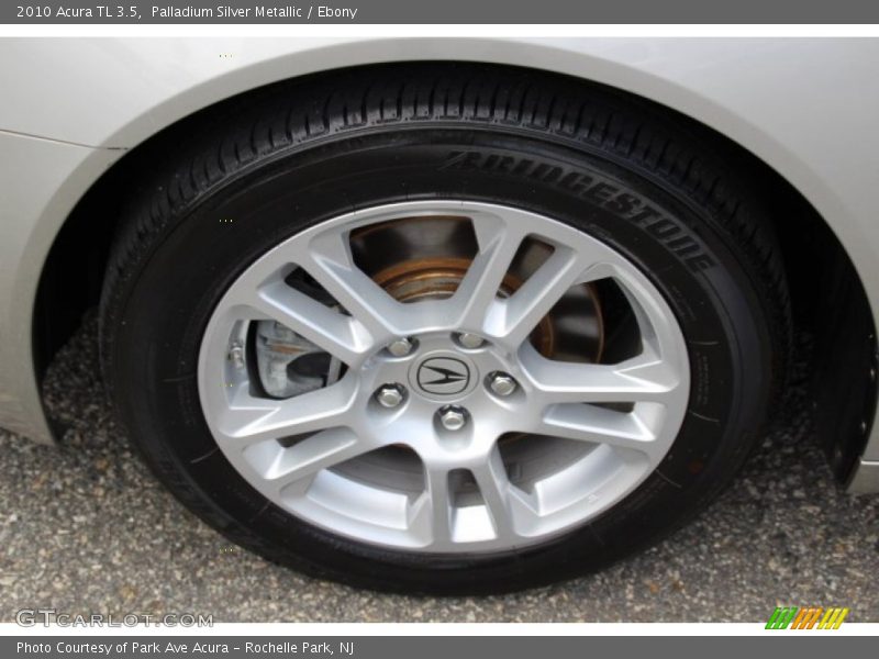 Palladium Silver Metallic / Ebony 2010 Acura TL 3.5