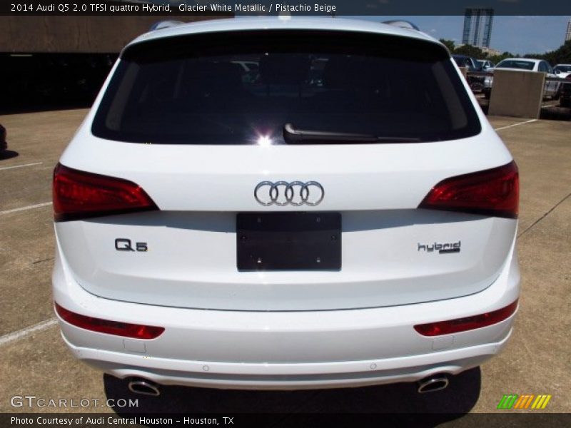 Glacier White Metallic / Pistachio Beige 2014 Audi Q5 2.0 TFSI quattro Hybrid