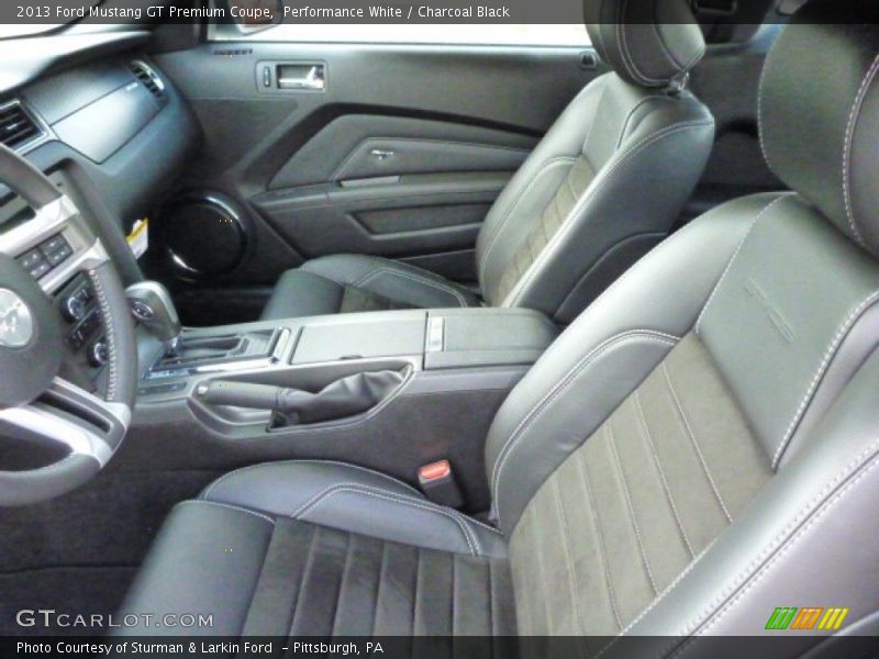 Performance White / Charcoal Black 2013 Ford Mustang GT Premium Coupe