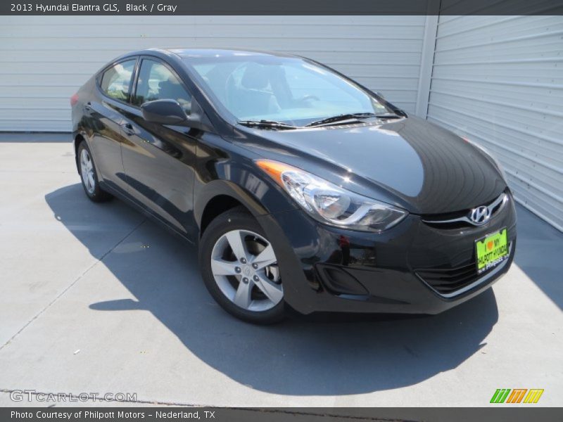 Black / Gray 2013 Hyundai Elantra GLS