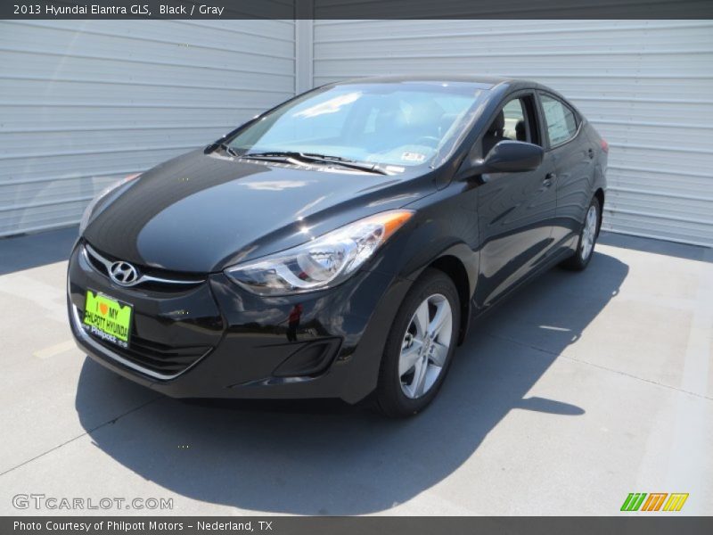 Black / Gray 2013 Hyundai Elantra GLS