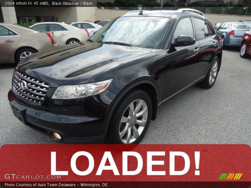 Black Obsidian / Black 2004 Infiniti FX 45 AWD
