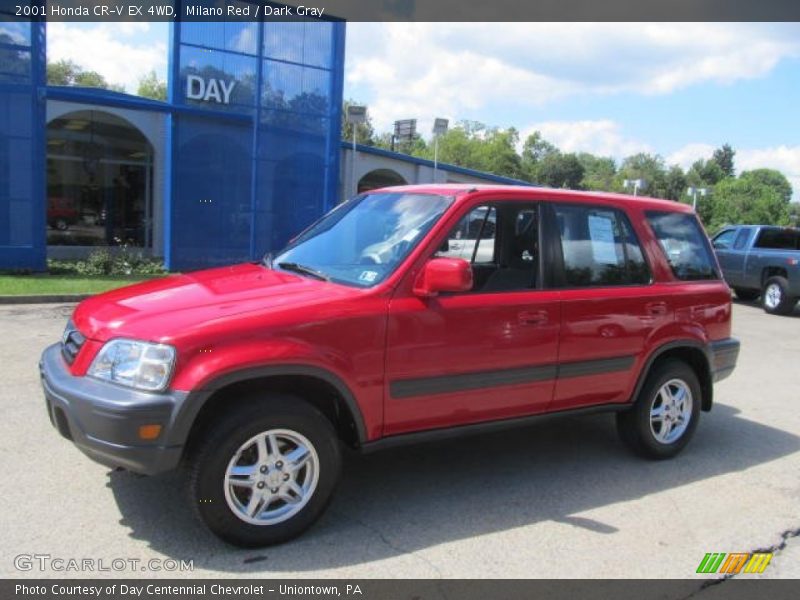 Milano Red / Dark Gray 2001 Honda CR-V EX 4WD