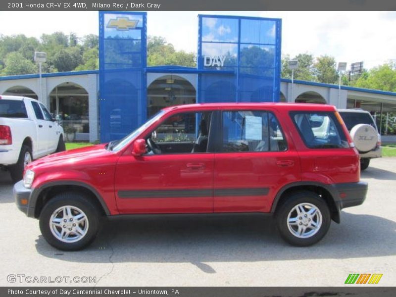 Milano Red / Dark Gray 2001 Honda CR-V EX 4WD