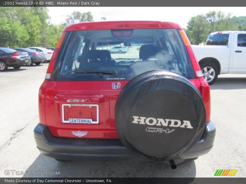 Milano Red / Dark Gray 2001 Honda CR-V EX 4WD