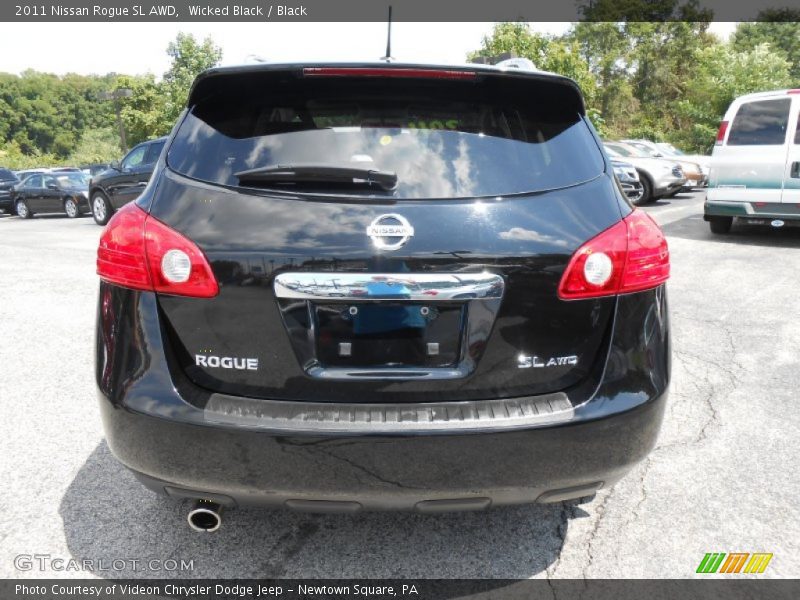 Wicked Black / Black 2011 Nissan Rogue SL AWD