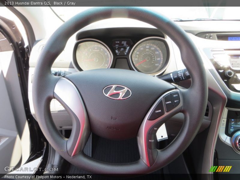 Black / Gray 2013 Hyundai Elantra GLS