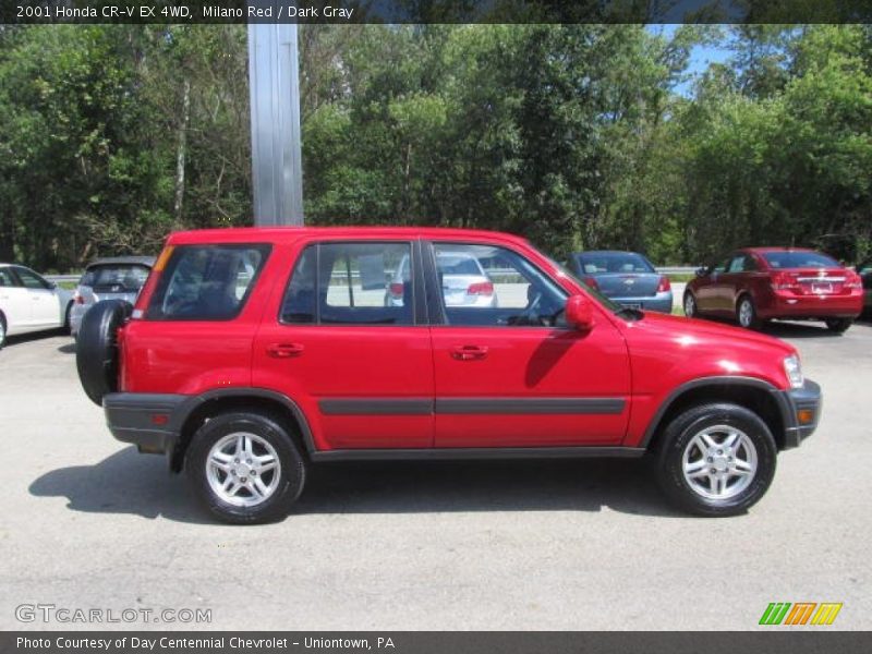 Milano Red / Dark Gray 2001 Honda CR-V EX 4WD