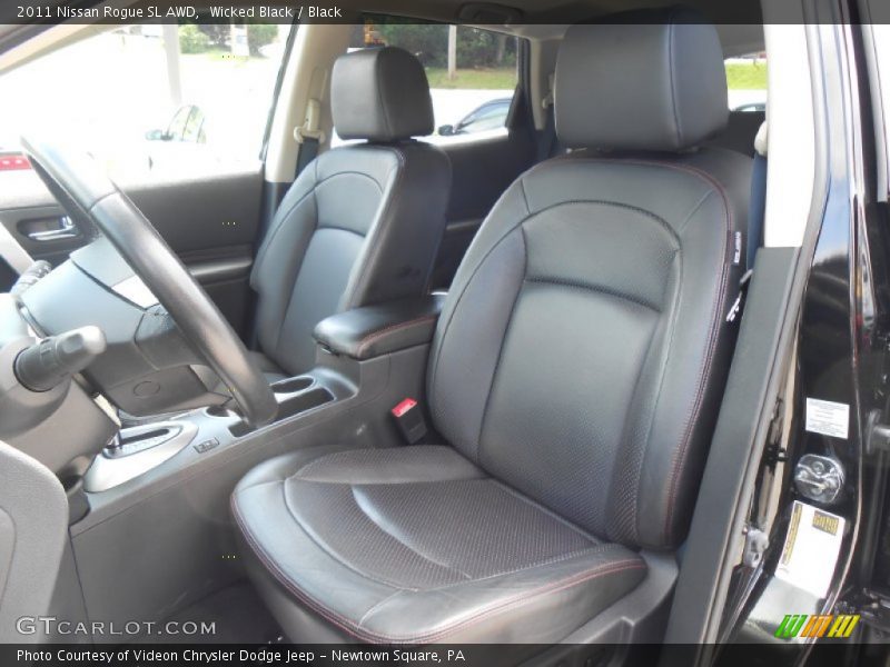 Wicked Black / Black 2011 Nissan Rogue SL AWD