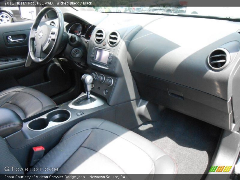Wicked Black / Black 2011 Nissan Rogue SL AWD