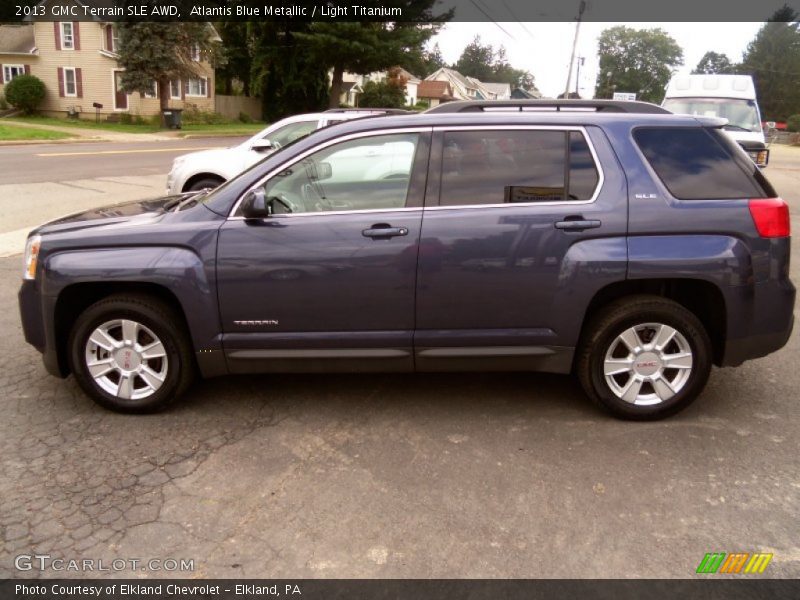 Atlantis Blue Metallic / Light Titanium 2013 GMC Terrain SLE AWD