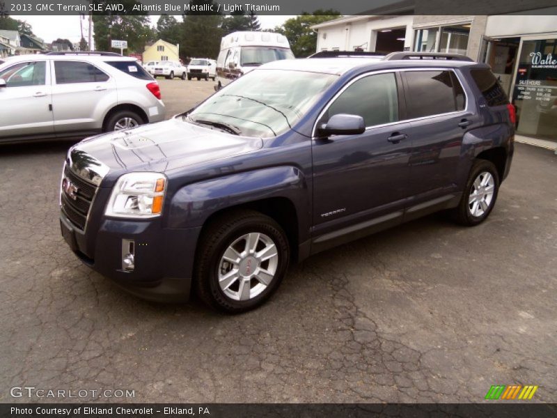 Atlantis Blue Metallic / Light Titanium 2013 GMC Terrain SLE AWD