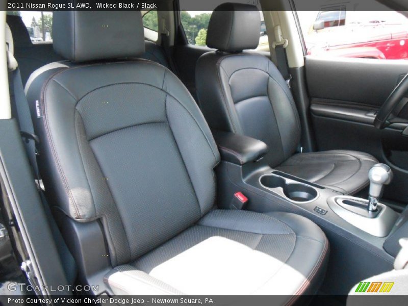 Wicked Black / Black 2011 Nissan Rogue SL AWD