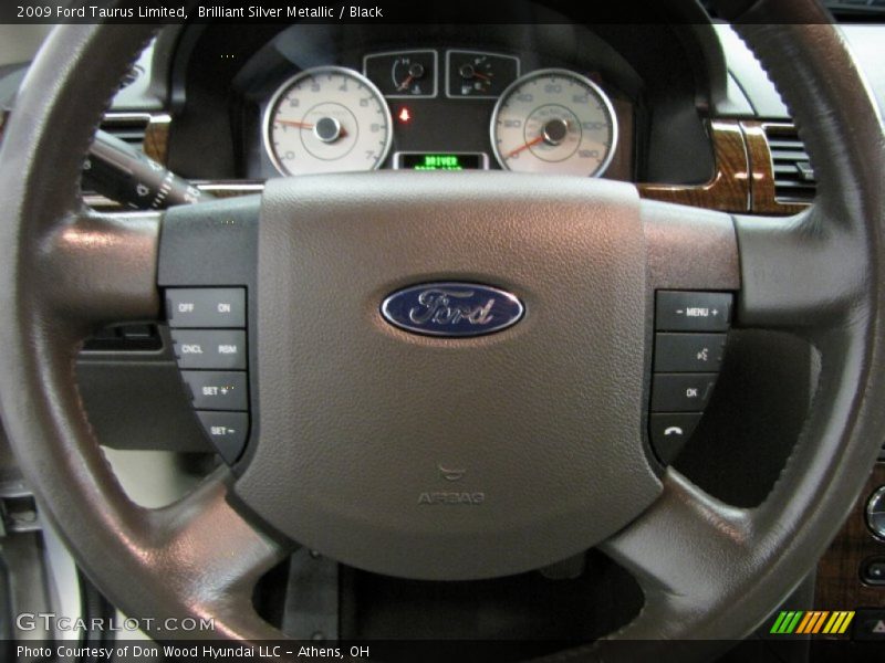 Brilliant Silver Metallic / Black 2009 Ford Taurus Limited