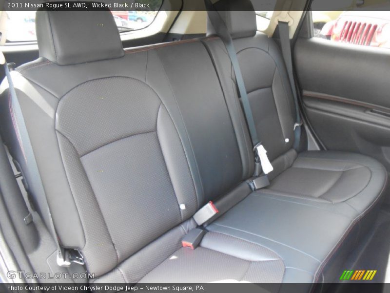 Wicked Black / Black 2011 Nissan Rogue SL AWD